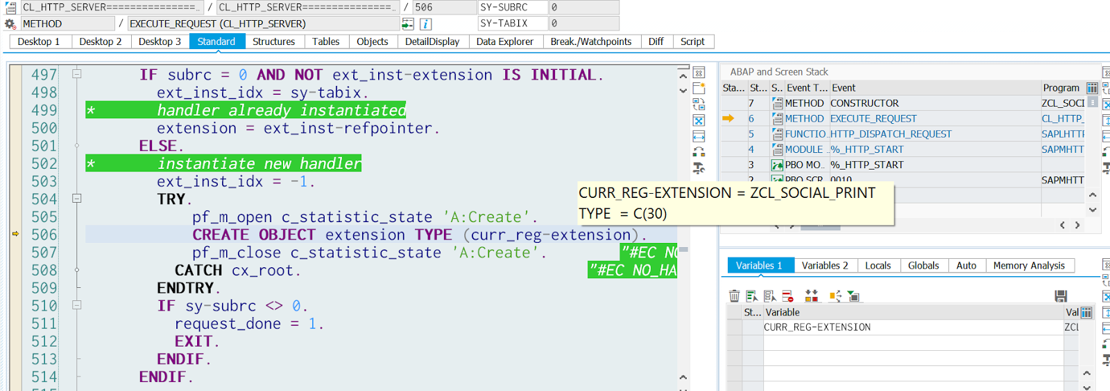 SAP ABAP Central: ABAP ICF handler and Java Servlet
