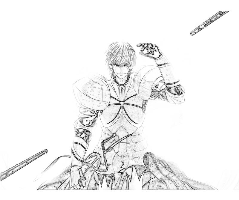 Gilgamesh Coloring Page Sketch Coloring Page