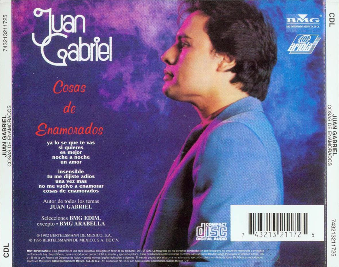 JUAN GABRIEL COSAS DE ENAMORADOS 1982 Omar Longhi JUAN GABRIEL COSAS DE ENAMORADOS 1982 Omar Longhi