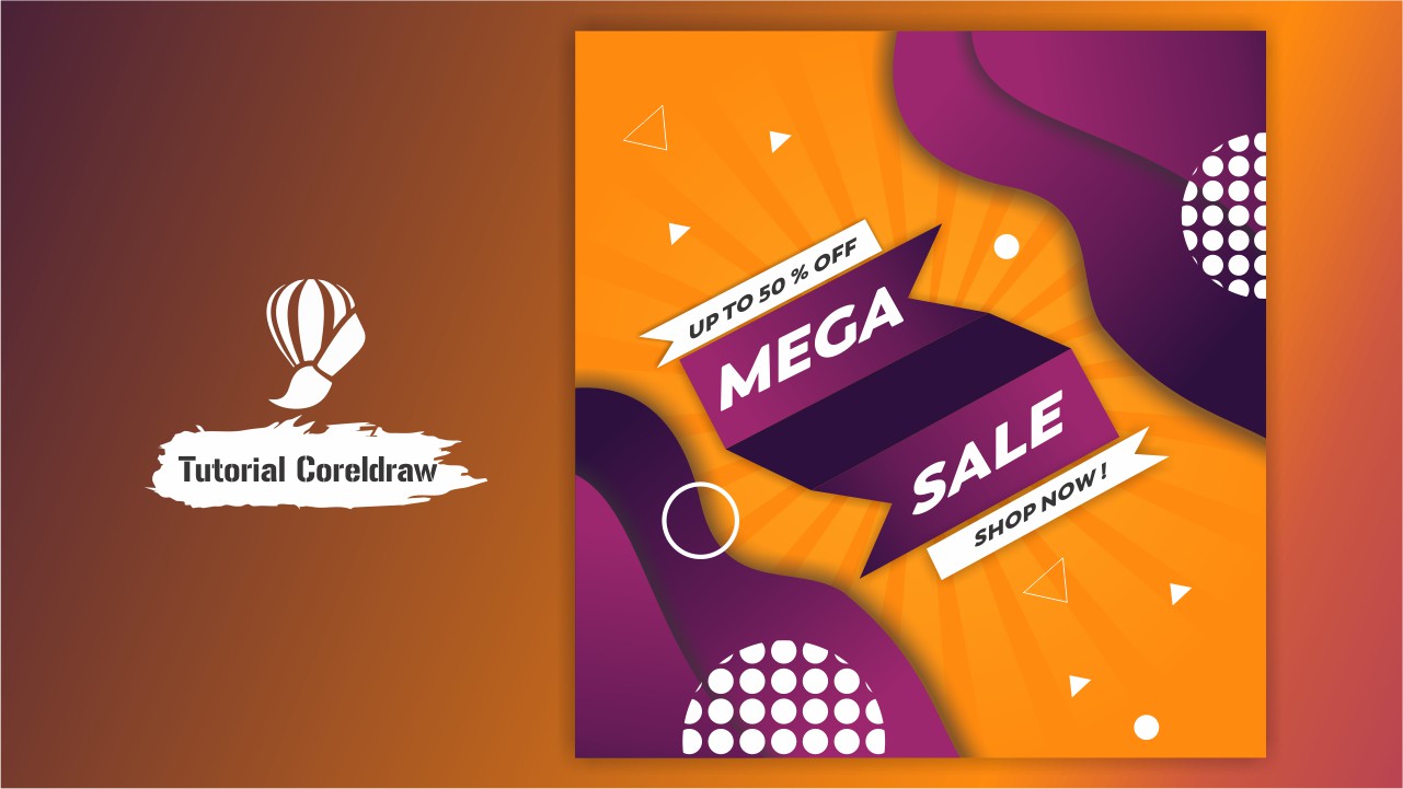 Pembuatan Flyer Pembuatan Flyer Sale Sosmed di Coreldraw