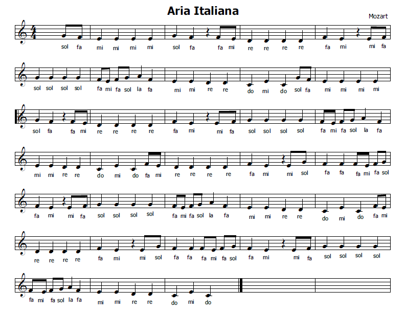 Musica italiana Spartiti