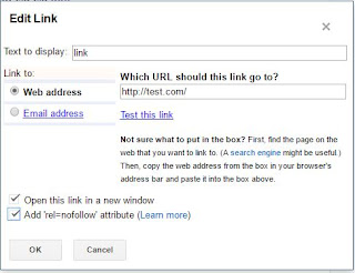 How to add link in blogger posts