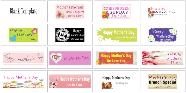 Mother's Day Banner Templates | Banners.com