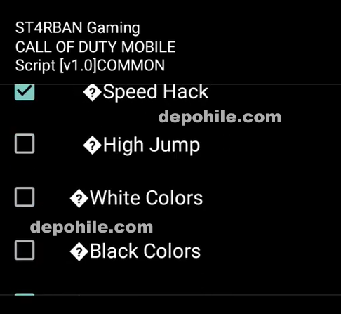 Call of Duty Mobile 1.0.8 Starban Color, Speed Hilesi Ekim 2019