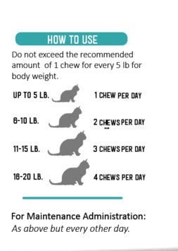 Scruffy Paws Nutrition Kidney-Vitalize dosing information