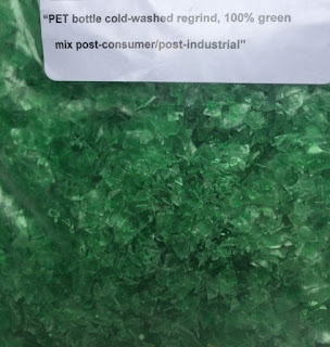 Green PET Bottle Flakes - Cold Washed