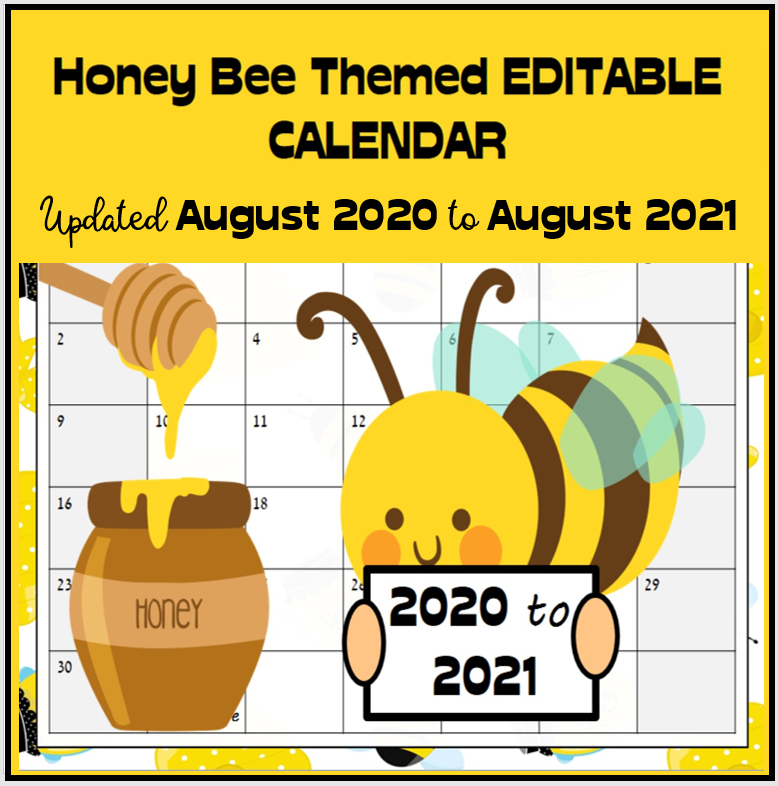 A Teacher's Idea Editable Calendars For Teachers