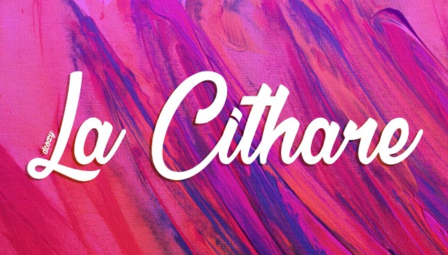 Download Gratis 10 Script Font terbaru 2016 - La Cithare Free Script Typeface