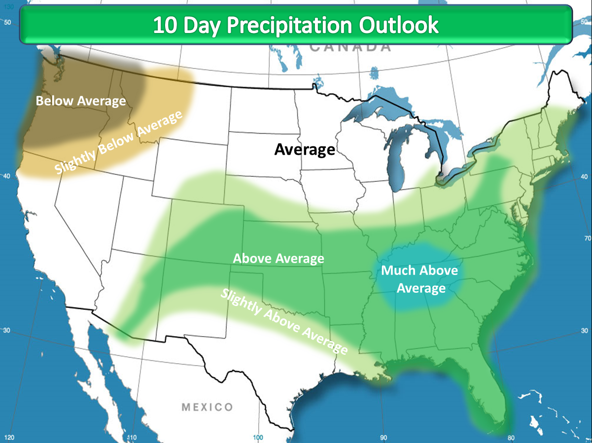 Northeast Weather Action: 10 Day Weather Outlooks (Temperatures and