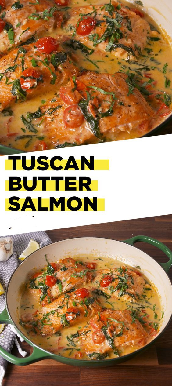 Tuscan Butter Salmon mamarecipes