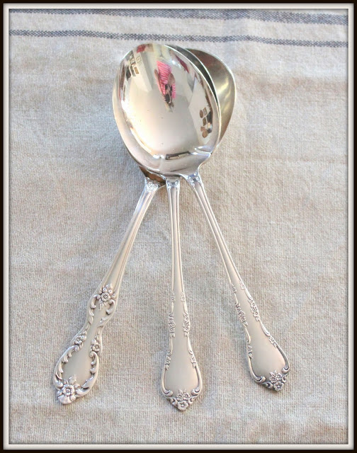 The Vintage Chateau Stunning Silver Casserole Spoons