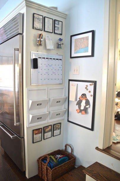 Ideas for using the space around the refrigerator - Decor Units