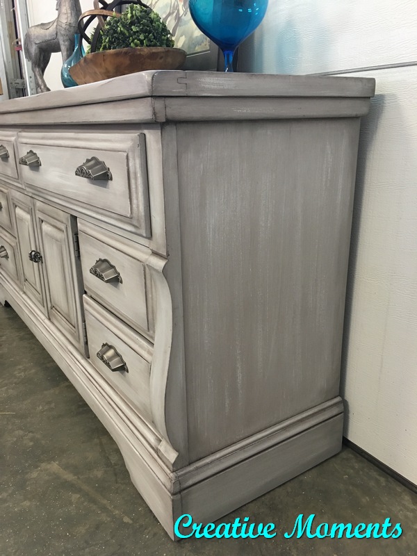Rustic Grey Farmhouse Dresser