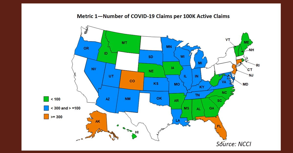 Workers' Compensation: NCCI Reports: NJ Among the Top States with COVID