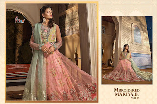 Shree Fab Mbroidered Mariya B Vol 9 Pakistani Suits
