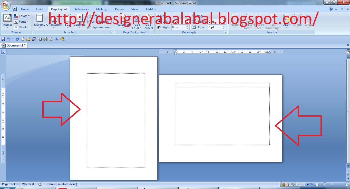 Cara Buat Landscape Dan Potrait Di Word