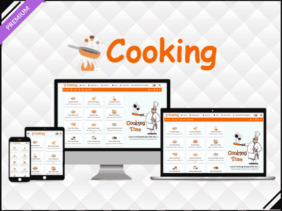 Cooking - Recipe & Food Blogger Template