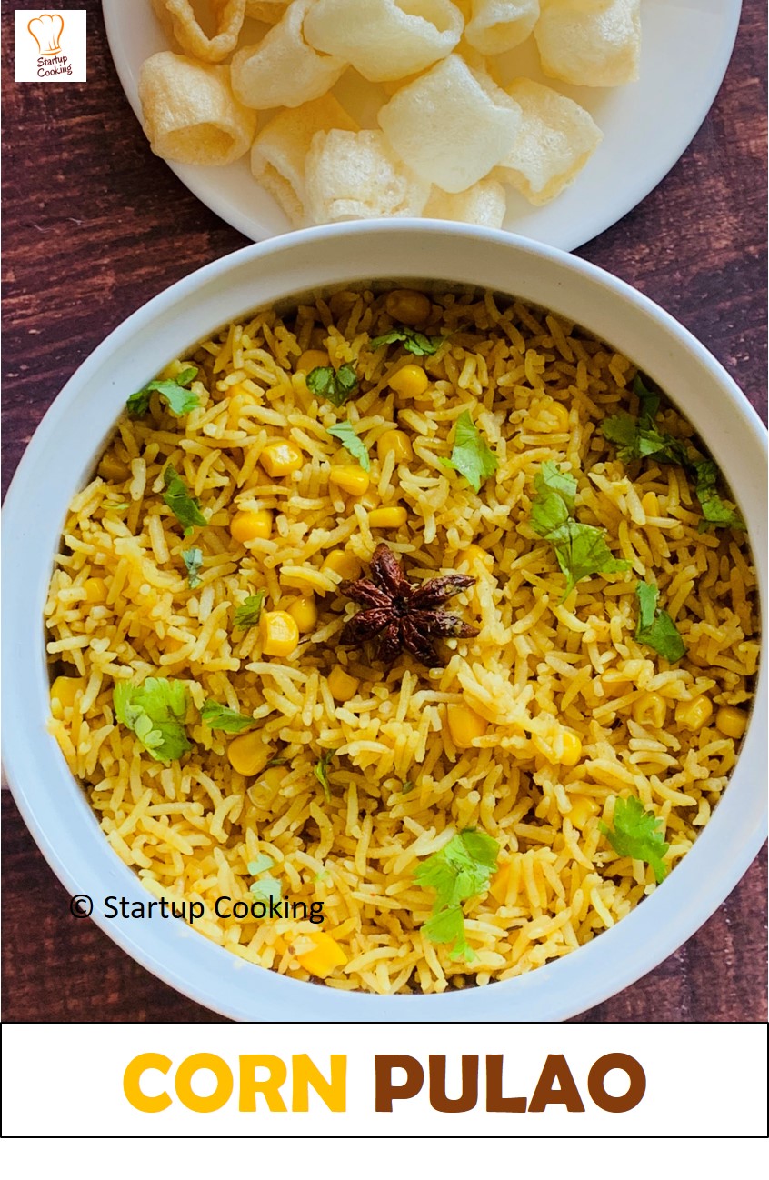 Corn Pulao Recipe Startup Cooking