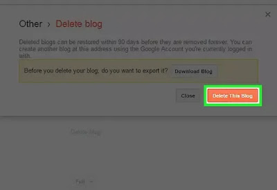 طريقة حذف مدونتك على Blogger طريقة حذف مدونتك على Blogger