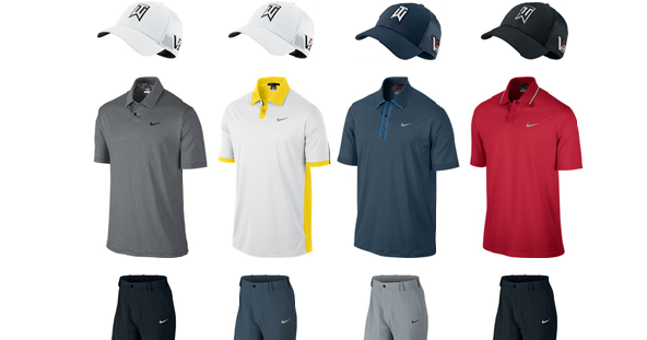 tiger woods style golf shirts