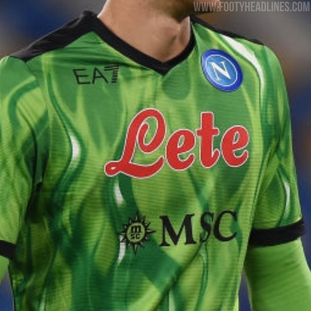 SSC Napoli GK Green Match Shirt 2021/2022