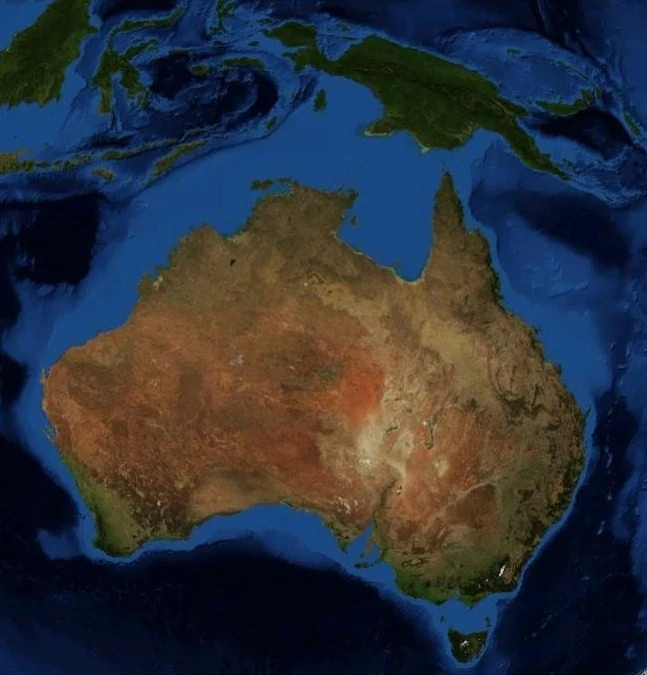 Citra satelit Benua Australia