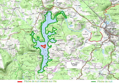 Nachtvissen Lac de Viam Frankrijk