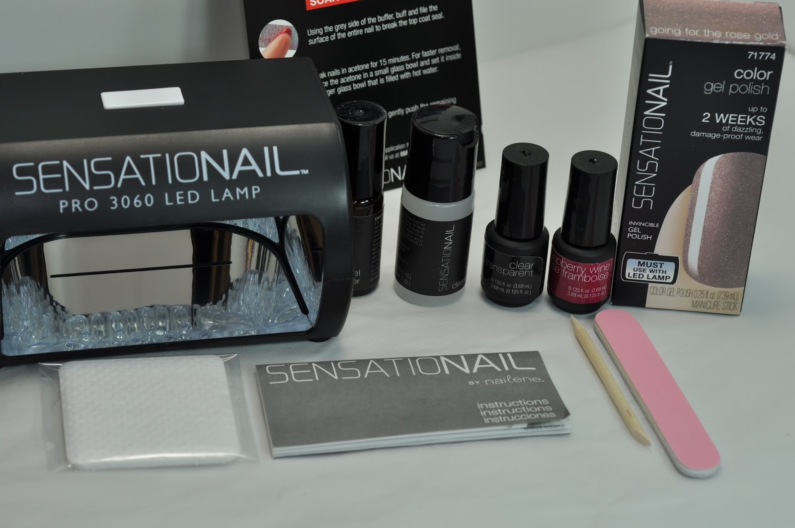 Sensationail Gel Polish Starter Kit and Going For The Rose Gold Gel Polish Swatches, Review