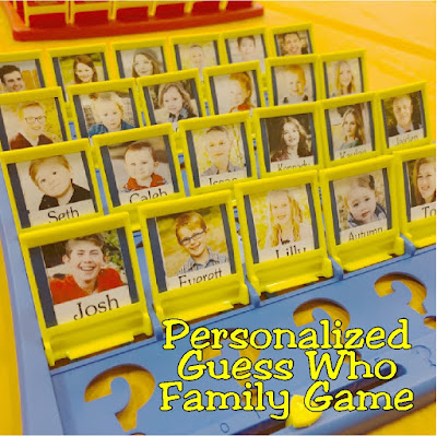 Play a personalized game of Guess Who with your family! These board games are easy to make and so fun to play at family reunions or family game night since they include each member of your family on the board.