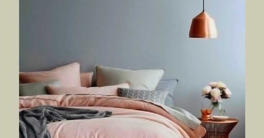 Schlafzimmer Grau und Rosa Ideen - Farben ideen fur Schlafzimmer