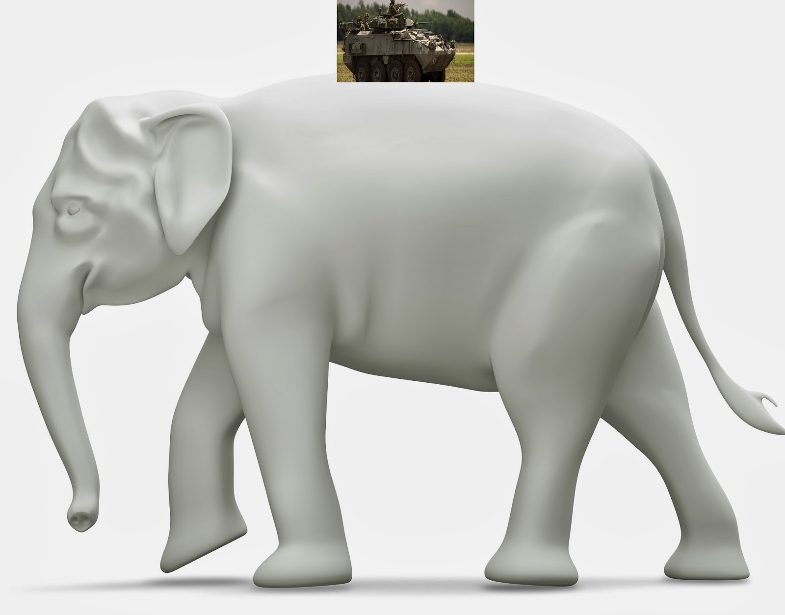 Белый слоник