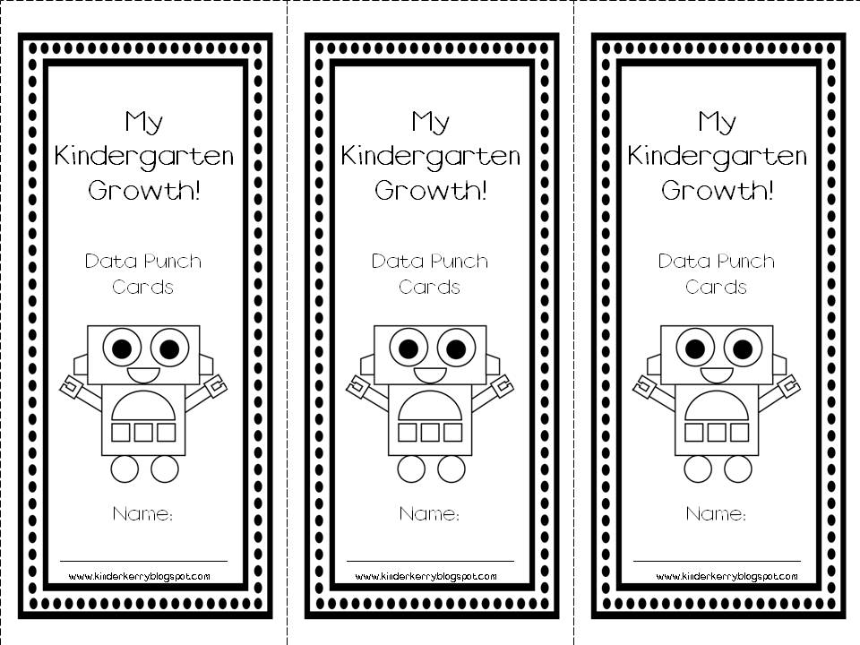 KinderKerry Kindergarten Data Punch Books