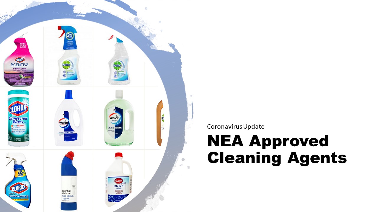 NEA List Cleaning products and Active Ingredients against CoronaVirus