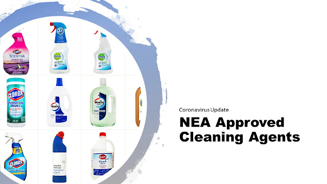 NEA List : Cleaning products and Active Ingredients against CoronaVirus