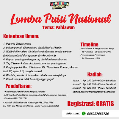 Lomba menulis cerpen juni 2016