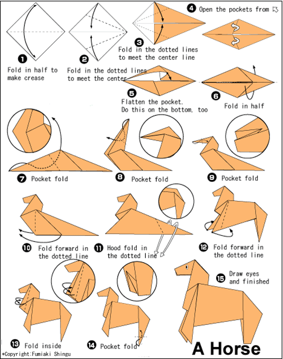 how to make an origami horse step by step how to make an origami horse step by step