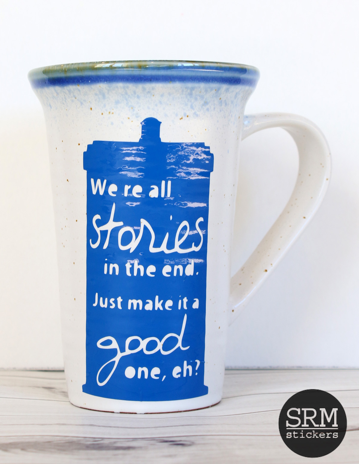 SRM Stickers Dishwasher Safe Tardis Mug by Samantha