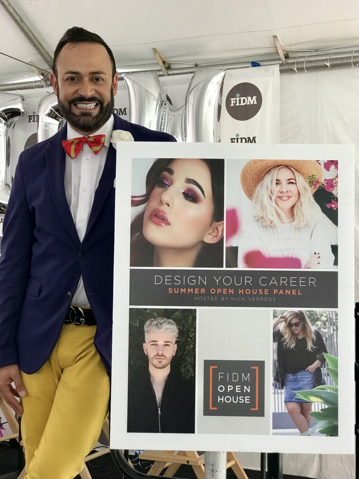 FIDM.....FIDM Summer Open House Nick Verreos MC'ing the FIDM Alumni