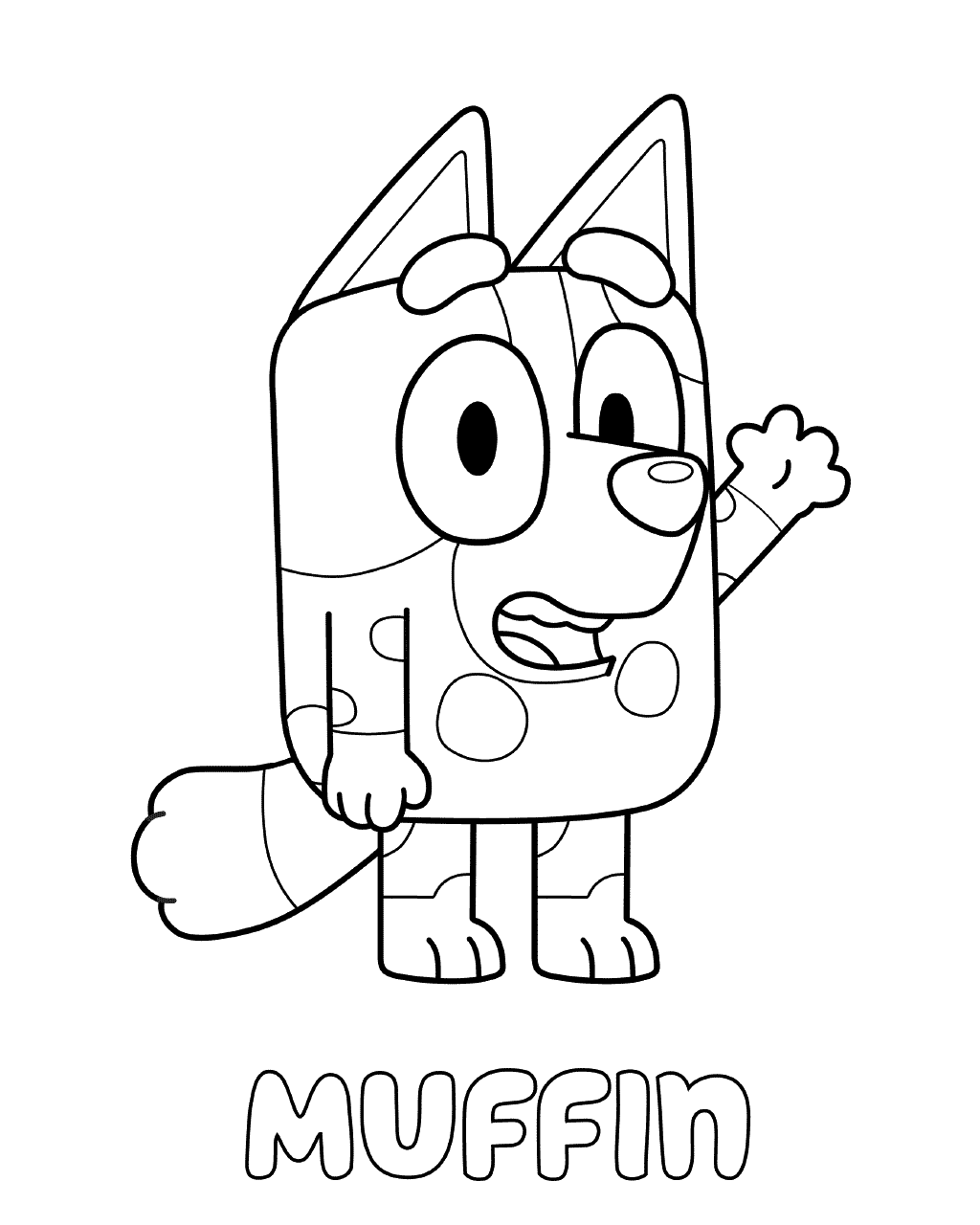 +20 Disney Junior Bluey Coloring Pages