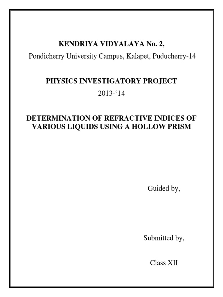 investigatory project for class 11 physics investigatory project for class 11 physics