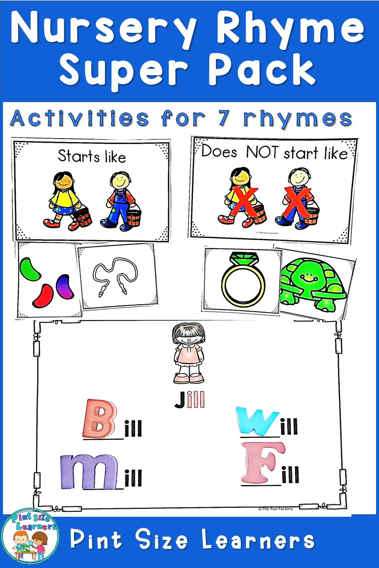 Nursery Rhyme Resources PK K Pint Size Learners