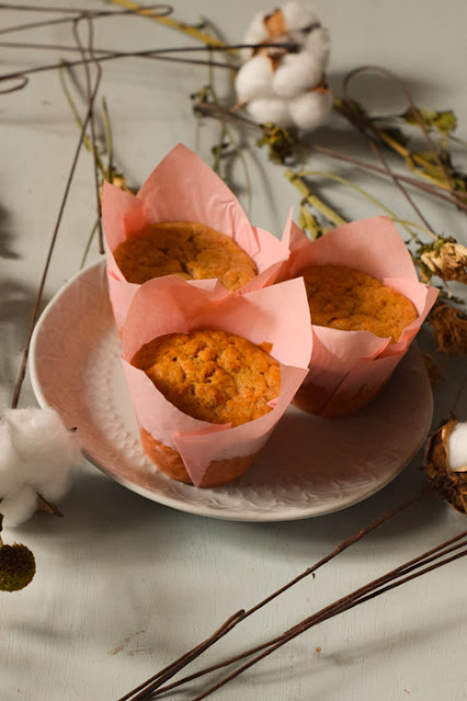 Muffins Veganos de Zanahoria y Queso