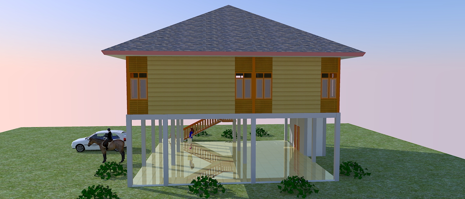  Rumah Kayu Jasa Pembuatan Site Plan 