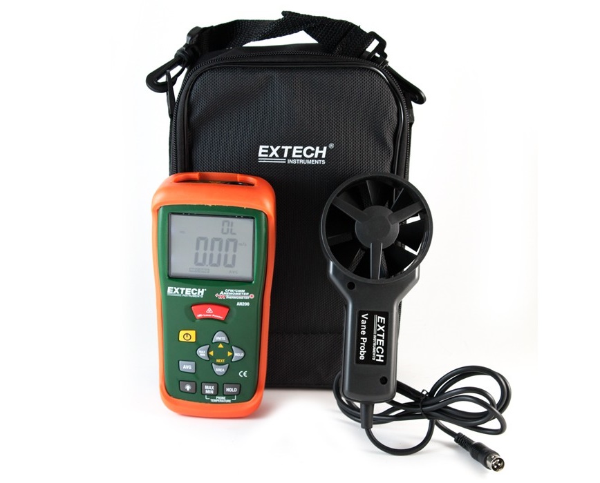 Extech AN200 Mini ThermoAnemometer with BuiltIn IR Thermometer