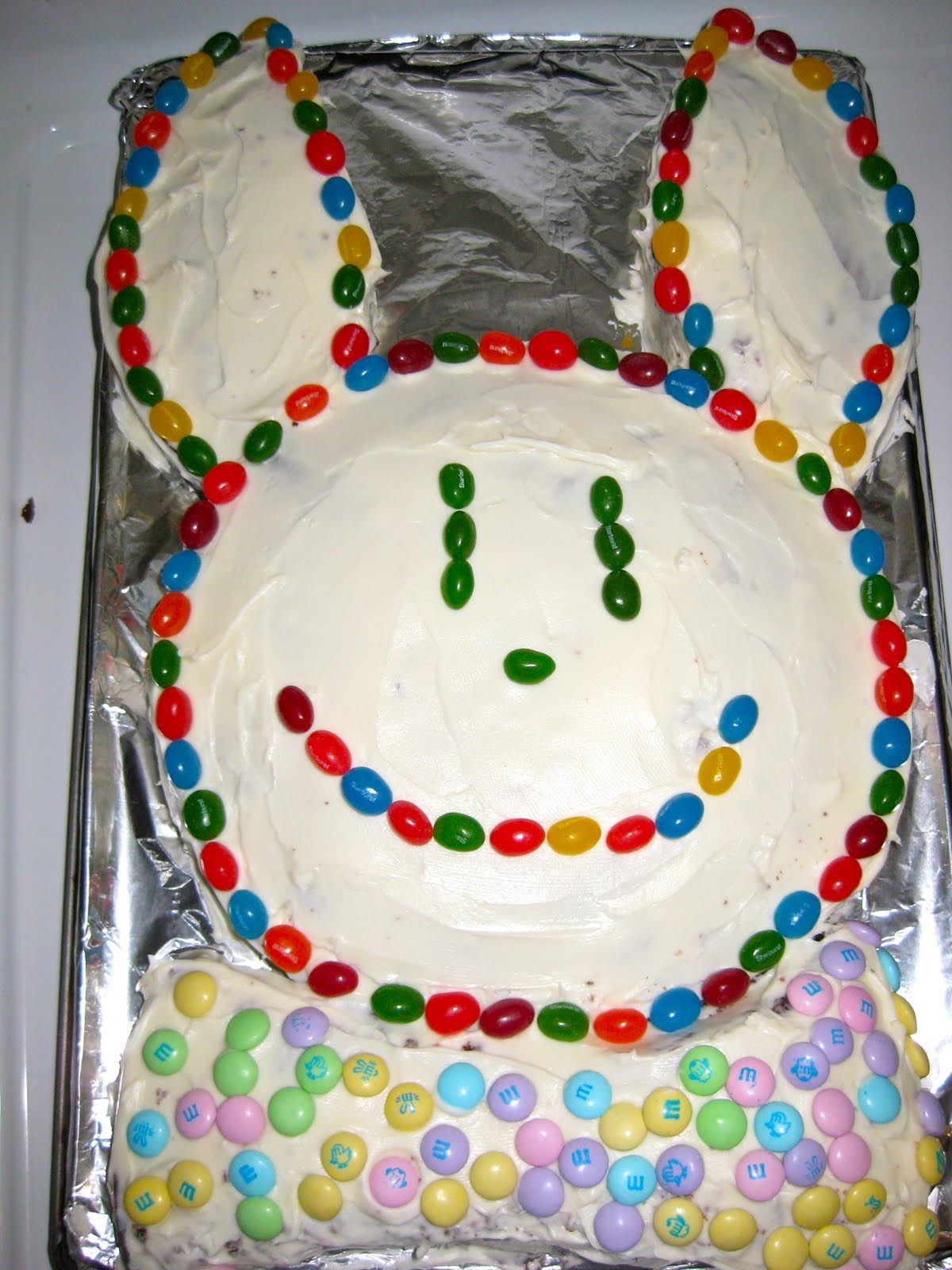 The Sweetest Temptations Jelly Bean Easter Bunny Cake