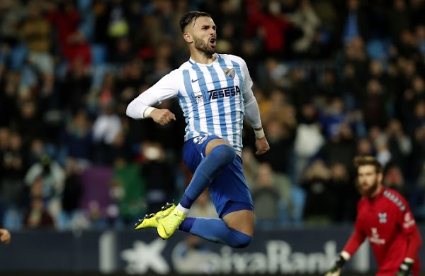 Málaga, Sadiku está a dos goles de igualar a Sandro Ramírez y Rondón