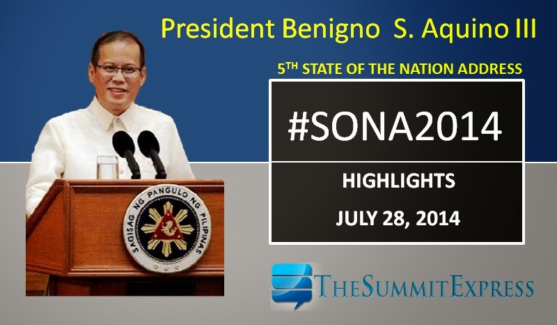 President Aquino SONA 2014 highlights, review for reaction paper
