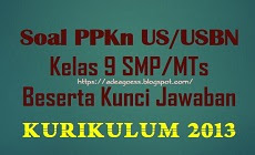 Soal Us Usbn Ppkn Kelas 9 Smp Mts K 13 Beserta Kunci Jawaban Sobang 2