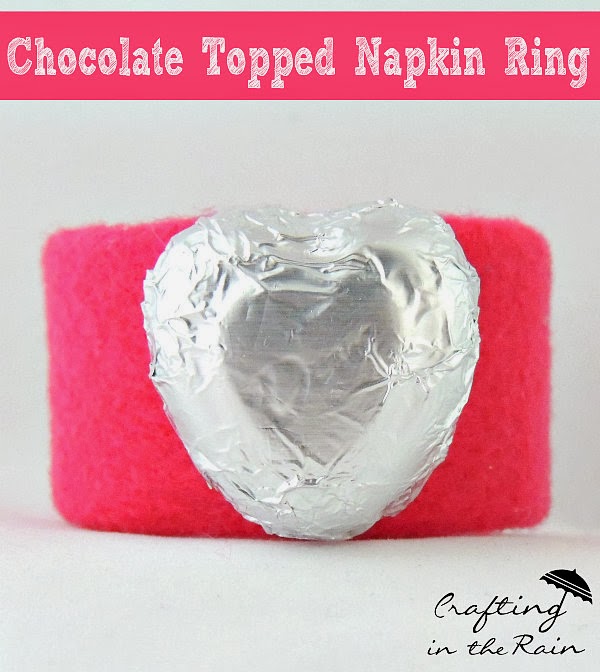 Chocolate Heart Napkin Ring | Crafting in the Rain