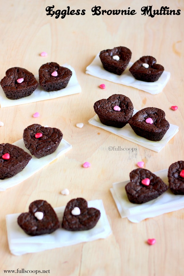 Eggless Brownie Muffins Full Scoops A food blog with easy,simple